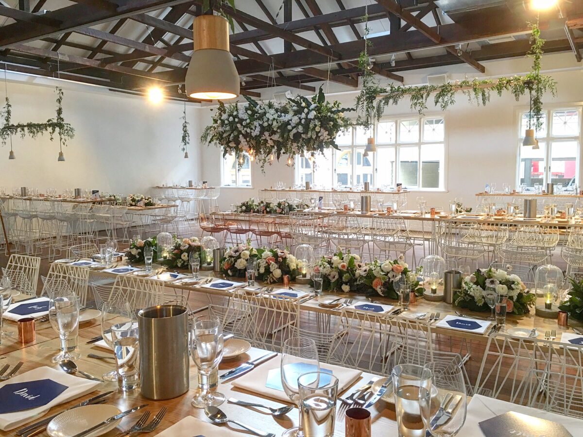 A bright elegant wedding held at Flour Factory