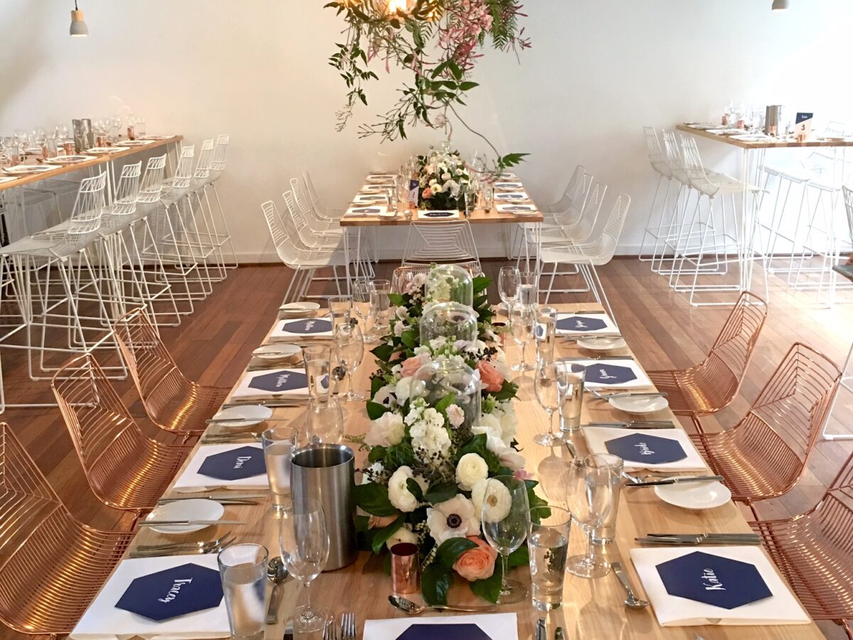 A bright elegant wedding held at Flour Factory