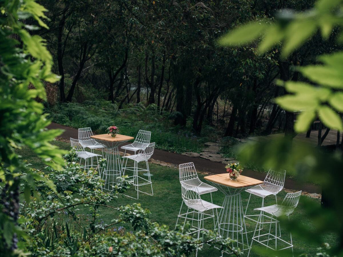 Arrow stools & Wins Cocktail tables