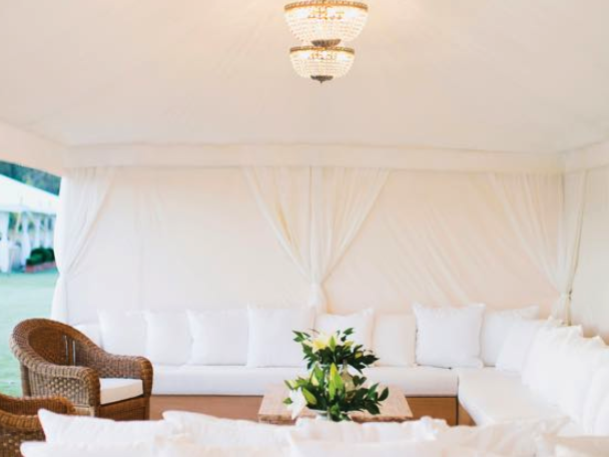 Divyana with drapes and walls